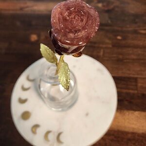 Gold Strawberry Quartz Rose